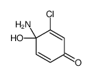 4-amino-3-chloro-4-hydroxycyclohexa-2,5-dien-1-one Structure