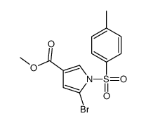 Methyl 5-bromo-1-[(4-methylphenyl)sulphonyl]-1H-pyrrole-3-carboxylate, Methyl 5-bromo-1-tosyl-1H-pyrrole-3-carboxylate Structure