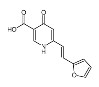 6-((E)-2-Furan-2-yl-vinyl)-4-oxo-1,4-dihydro-pyridine-3-carboxylic acid结构式