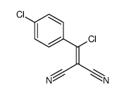 2-[chloro-(4-chlorophenyl)methylidene]propanedinitrile Structure