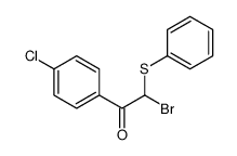 2-bromo-1-(4-chlorophenyl)-2-phenylsulfanylethanone结构式
