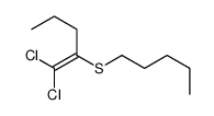1,1-dichloro-2-pentylsulfanylpent-1-ene Structure