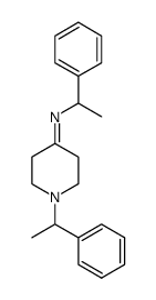 (1-Phenyl-ethyl)-[1-(1-phenyl-ethyl)-piperidin-4-ylidene]-amine结构式