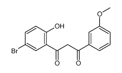 1-(5-bromo-2-hydroxyphenyl)-3-(3-methoxyphenyl)propane-1,3-dione Structure