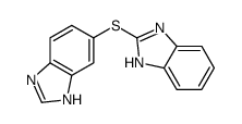 2-(3H-benzimidazol-5-ylsulfanyl)-1H-benzimidazole结构式