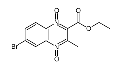 2-Carbethoxy-3-methyl-6-bromoquinoxaline-di-N-oxide结构式