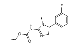 [5-(3-Fluoro-phenyl)-1-methyl-4,5-dihydro-1H-imidazol-2-yl]-carbamic acid ethyl ester结构式