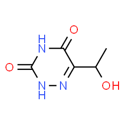 as-Triazine-3,5(2H,4H)-dione, 6-(1-hydroxyethyl)- (7CI)结构式