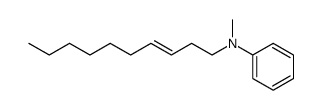 N-methyl N-phenylamino-1 decene-3结构式