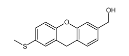 (7-methylsulfanyl-9H-xanthen-3-yl)methanol结构式