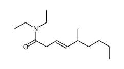 N,N-diethyl-5-methylnon-3-enamide Structure