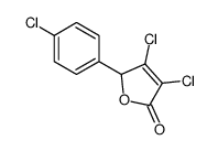 3,4-dichloro-2-(4-chlorophenyl)-2H-furan-5-one结构式
