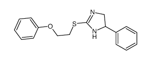 2-(2-phenoxyethylsulfanyl)-5-phenyl-4,5-dihydro-1H-imidazole Structure