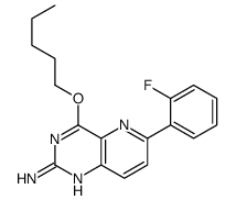6-(2-fluorophenyl)-4-pentoxypyrido[3,2-d]pyrimidin-2-amine Structure