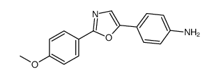 4-[2-(4-methoxyphenyl)-1,3-oxazol-5-yl]aniline结构式