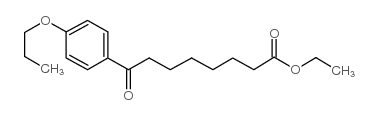 ETHYL 8-OXO-8-(4-N-PROPOXYPHENYL)OCTANOATE结构式