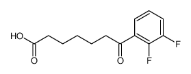 7-(2,3-Difluorophenyl)-7-oxoheptanoic acid structure