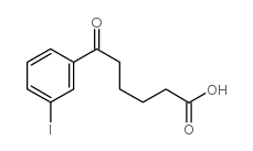6-(3-iodophenyl)-6-oxohexanoic acid结构式