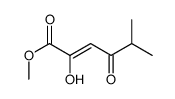 methyl 2-hydroxy-5-methyl-4-oxohex-2-enoate Structure