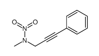 N-methyl-N-(3-phenylprop-2-ynyl)nitramide Structure