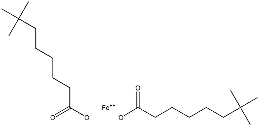 tert-Decanoic acid, iron(2+) salt, basic structure