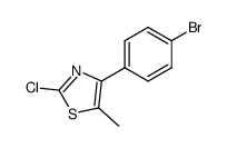 4-(4-BROMOPHENYL)-2-CHLORO-5-METHYLTHIAZOLE结构式