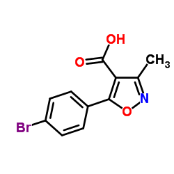 5-(4-Bromo-Phenyl)-3-Methyl-Isoxazole-4-Carboxylic Acid Structure