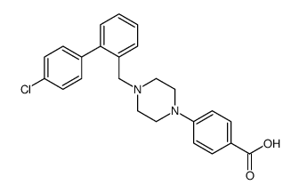 4-[4-(4'-Chloro-2-biphenylylmethyl)-1-piperazinyl]benzoic acid structure