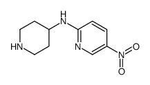 (5-Nitro-pyridin-2-yl)-piperidin-4-yl-amine structure