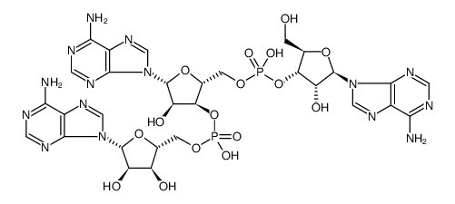 adenylyl-(3'-5')-adenylyl-(3'-5')-adenosine Structure