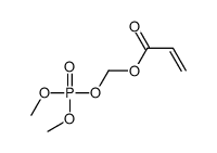 dimethoxyphosphoryloxymethyl prop-2-enoate结构式