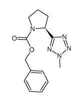 (S)-2-(2-methyl-2H-tetrazol-5-yl)-pyrrolidine-1-carboxylic acid benzyl ester Structure