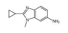 2-cyclopropyl-3-methylbenzimidazol-5-amine Structure