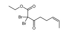 ethyl 2,2-dibromo-3-oxooct-6-enoate Structure