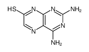 2,4-diaminopteridine-7-thiol结构式