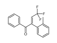 4,4,4-trifluoro-2-(2-methylphenyl)-1-phenylbut-2-en-1-one结构式