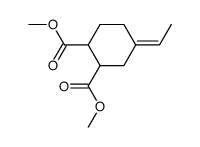 1,2-di-(methoxycarbonyl)-4-ethylidene-cyclohexane Structure