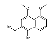1-bromo-2-(bromomethyl)-4,5-dimethoxynaphthalene结构式