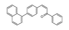 3-(4-naphthalen-1-ylphenyl)-1-phenylprop-2-en-1-one Structure