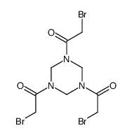 1-[3,5-bis(2-bromoacetyl)-1,3,5-triazinan-1-yl]-2-bromoethanone Structure