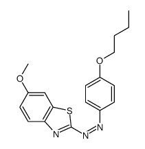 (4-butoxyphenyl)-(6-methoxy-1,3-benzothiazol-2-yl)diazene Structure