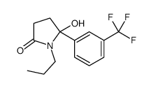 5-hydroxy-1-propyl-5-[3-(trifluoromethyl)phenyl]pyrrolidin-2-one Structure