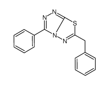 6-benzyl-3-phenyl-[1,2,4]triazolo[3,4-b][1,3,4]thiadiazole Structure