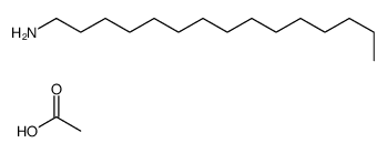 acetic acid,pentadecan-1-amine Structure