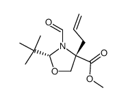 (2R,4S)-methyl 4-allyl-2-tert-butyl-3-formyloxazolidine-4-carboxylate Structure