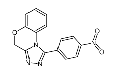 1-(4-nitrophenyl)-4H-[1,2,4]triazolo[3,4-c][1,4]benzoxazine结构式