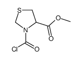 methyl 3-(chlorocarbonyl)thiazolidine-4-carboxylate结构式