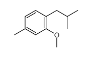 2-isobutyl-5-methylanisole structure