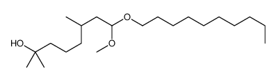 8-(decyloxy)-8-methoxy-2,6-dimethyloctan-2-ol结构式