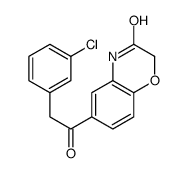 6-[2-(3-chlorophenyl)acetyl]-4H-1,4-benzoxazin-3-one Structure